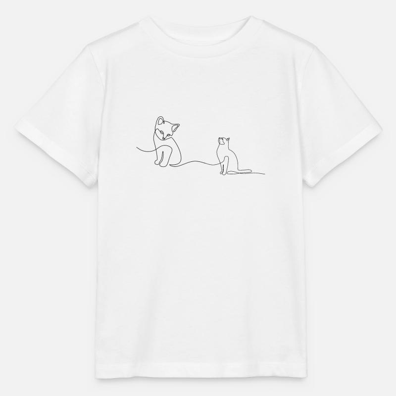 Oneline pour chien et chat - T-shirt bio MINI CREATOR Stanley/Stella Enfant - blanc