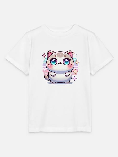 KAWAII KATZE <3 - Stanley/Stella Kinder T-Shirt MINI CREATOR - Weiß