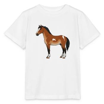 Dartmoor horse - Stanley/Stella MINI CREATOR Kids’ T-Shirt - white - Front - Maike (125cm)