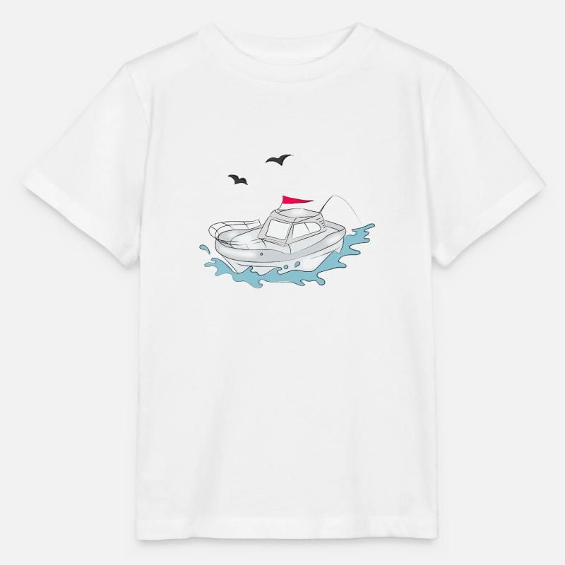 Fun Yacht - Stanley/Stella MINI CREATOR Kids’ T-Shirt - white