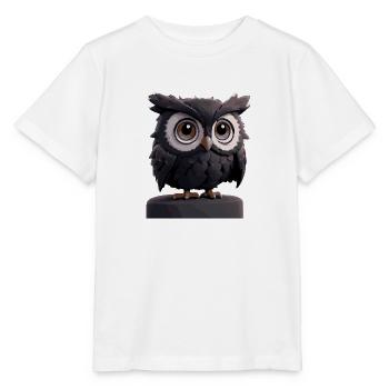 Bande dessinée hibou - T-shirt bio MINI CREATOR Stanley/Stella Enfant - blanc - Devant - Maike (125cm)