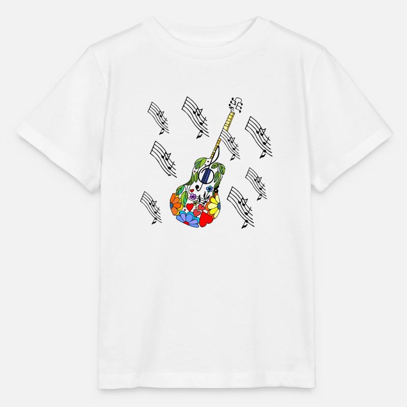 Guitare - T-shirt bio MINI CREATOR Stanley/Stella Enfant - blanc