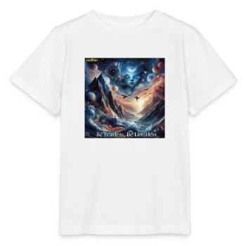 Be Fearless Be Limitless 3 - Stanley/Stella MINI CREATOR Kids’ T-Shirt - white - Front - Maike (125cm)