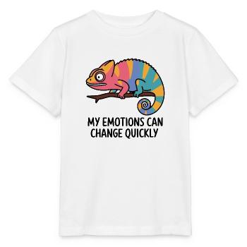 Bunte Chamäleon-Emotionen - Stanley/Stella Kinder T-Shirt MINI CREATOR  - Weiß - Vorne - Maike (125cm)