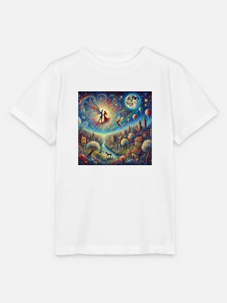 Liebende im Flug - Stanley/Stella Kinder T-Shirt MINI CREATOR - Weiß