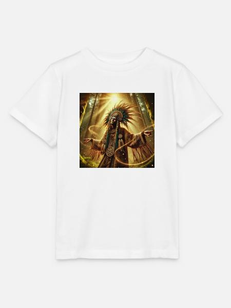 Schamane in Trance (B) - Stanley/Stella Kinder T-Shirt MINI CREATOR  - Weiß