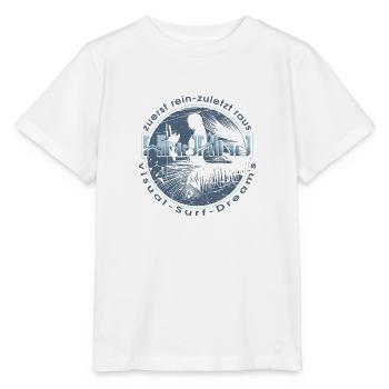 Rêve de surf visuel - T-shirt bio MINI CREATOR Stanley/Stella Enfant - blanc - Devant - Maike (125cm)