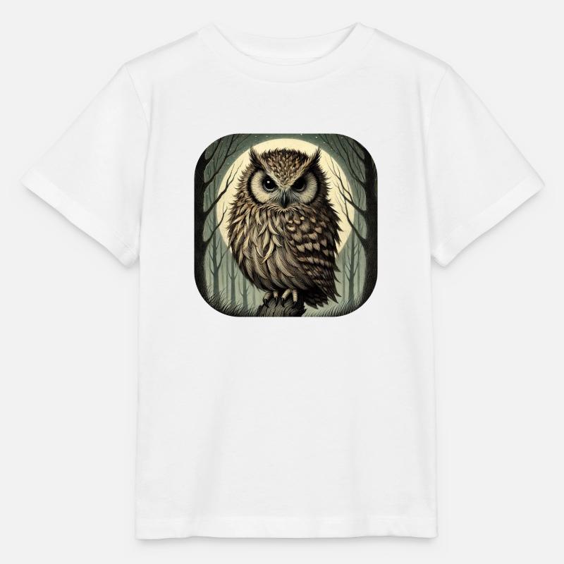 Hibou - T-shirt bio MINI CREATOR Stanley/Stella Enfant - blanc
