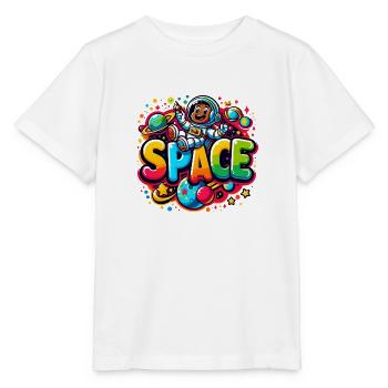 Space Astronautenkind - Stanley/Stella Kinder T-Shirt MINI CREATOR  - Weiß - Vorne - Maike (125cm)