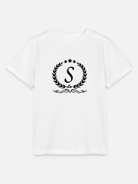 Krone des Buchstabens - Stanley/Stella Kinder T-Shirt MINI CREATOR - Weiß