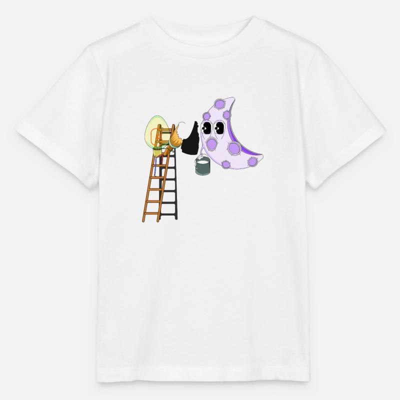 AUF DEM MOND - Stanley/Stella Kinder T-Shirt MINI CREATOR  - Weiß