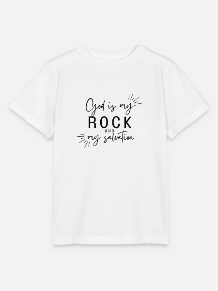 Gott ist mein Fels - Stanley/Stella Kinder T-Shirt MINI CREATOR  - Weiß