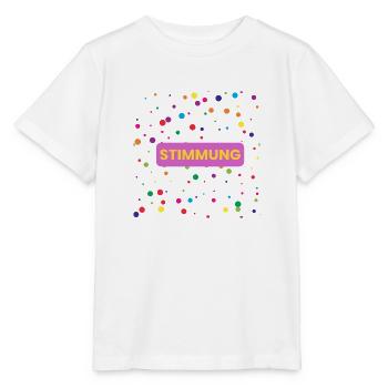 Confettis d’ambiance d’ambiance à confettis - T-shirt bio MINI CREATOR Stanley/Stella Enfant - blanc - Devant - Maike (125cm)