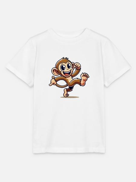 affe comic - Stanley/Stella Kinder T-Shirt MINI CREATOR - Weiß