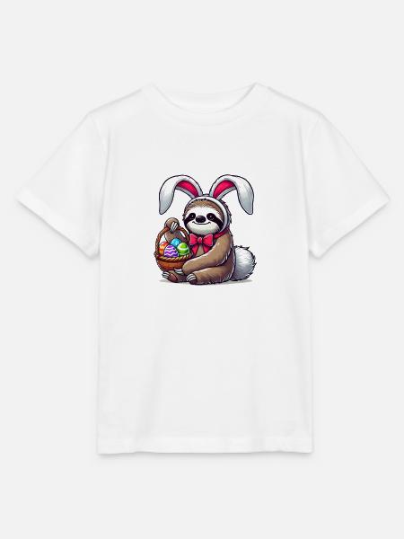 faultier ostern - Stanley/Stella Kinder T-Shirt MINI CREATOR - Weiß