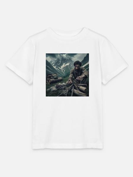 Überleben in der Wildnis - Stanley/Stella Kinder T-Shirt MINI CREATOR  - Weiß