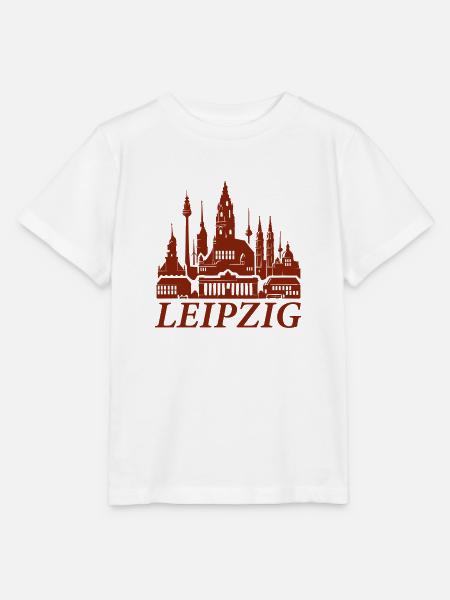 leipzig skyline - Stanley/Stella Kinder T-Shirt MINI CREATOR - Weiß