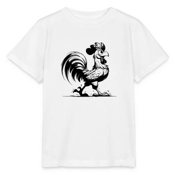 Mein Kamm, mein Hof, mein Style ich bin der Gockel - Stanley/Stella Kinder T-Shirt MINI CREATOR  - Weiß - Vorne - Maike (125cm)