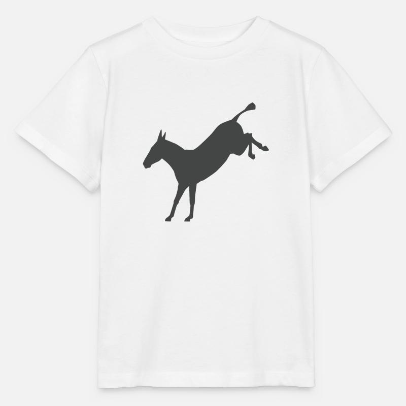 Rebellischer Esel - Stanley/Stella Kinder T-Shirt MINI CREATOR  - Weiß