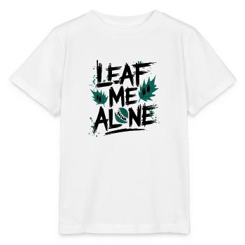 Leaf Me Alone - Stanley/Stella Kinder T-Shirt MINI CREATOR  - Weiß - Vorne - Maike (125cm)