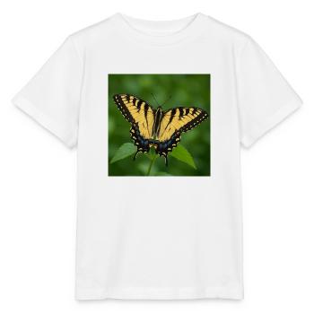 Östlicher Tiger Schwalbenschwanz - Stanley/Stella Kinder T-Shirt MINI CREATOR  - Weiß - Vorne - Maike (125cm)