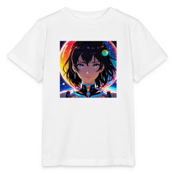 Fantastic Girl in Space - Stanley/Stella MINI CREATOR Kids’ T-Shirt - white - Front - Maike (125cm)