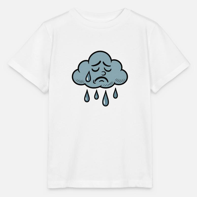 Sad Cloud – When It's Just Too Much - Stanley/Stella MINI CREATOR Kids’ T-Shirt - white