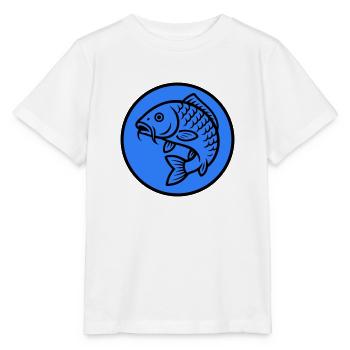 Poisson carpe - T-shirt bio MINI CREATOR Stanley/Stella Enfant - blanc - Devant - Maike (125cm)