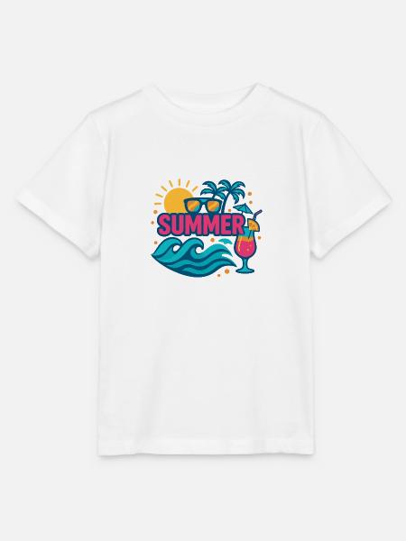 Sommerdesign, T-Shirt - Stanley/Stella Kinder T-Shirt MINI CREATOR  - Weiß
