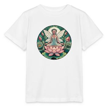 Lotusfee Meditation - Stanley/Stella Kinder T-Shirt MINI CREATOR  - Weiß - Vorne - Maike (125cm)