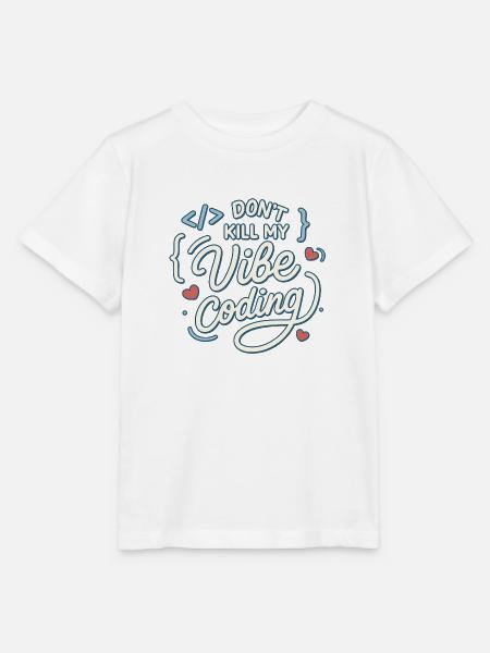 Don't Kill My Vibe Coding – Entwickler - Stanley/Stella Kinder T-Shirt MINI CREATOR - Weiß
