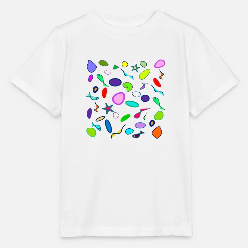 Ozean Pop Art Abstrakt - Stanley/Stella Kinder T-Shirt MINI CREATOR  - Weiß
