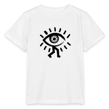 oei qui marche - T-shirt bio MINI CREATOR Stanley/Stella Enfant - blanc - Devant - Maike (125cm)