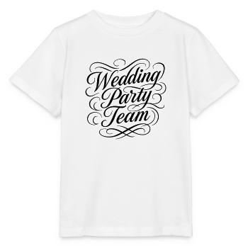 Équipe de la fête de mariage - T-shirt bio MINI CREATOR Stanley/Stella Enfant - blanc - Devant - Maike (125cm)