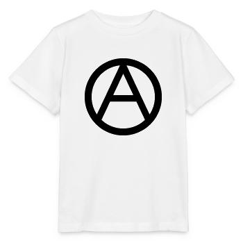 Anarchy symbol - Stanley/Stella MINI CREATOR Kids’ T-Shirt - white - Front - Maike (125cm)