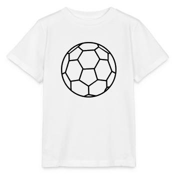 Handball Ball - Stanley/Stella Kinder T-Shirt MINI CREATOR  - Weiß - Vorne - Maike (125cm)