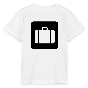 valise,voyage,aéroport,Gare ferroviaire - T-shirt bio MINI CREATOR Stanley/Stella Enfant - blanc - Devant - Maike (125cm)