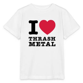 I Love Thrash Metal 2 - Stanley/Stella Kinder T-Shirt MINI CREATOR  - Weiß - Vorne - Maike (125cm)