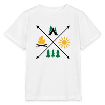 Camping - Stanley/Stella MINI CREATOR Kids’ T-Shirt - white - Front - Maike (125cm)