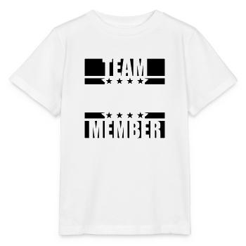 member team crew friends party celebrate member ver - Stanley/Stella MINI CREATOR Kids’ T-Shirt - white - Front - Maike (125cm)