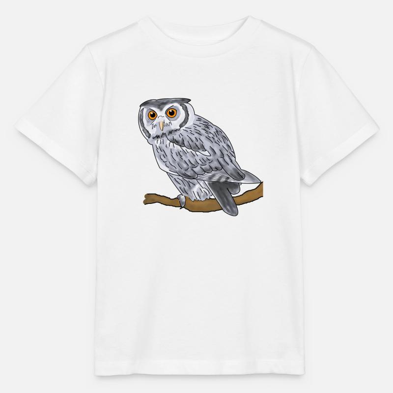 Chouette blanche, chouette - T-shirt bio MINI CREATOR Stanley/Stella Enfant - blanc