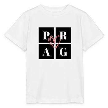 Prag mit Herz - Stanley/Stella Kinder T-Shirt MINI CREATOR  - Weiß - Vorne - Maike (125cm)