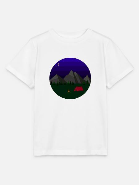 Camping - Stanley/Stella Kinder T-Shirt MINI CREATOR  - Weiß