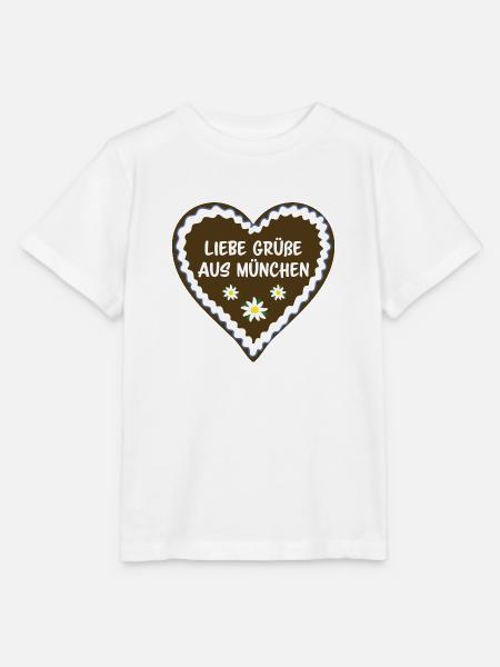 Liebe Grüße aus München - Stanley/Stella Kinder T-Shirt MINI CREATOR - Weiß