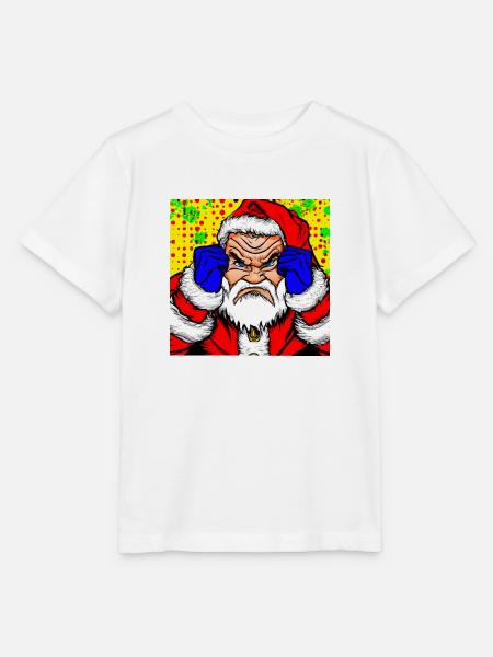 Weihnachtsmann mit schlechter Laune - Stanley/Stella Kinder T-Shirt MINI CREATOR - Weiß