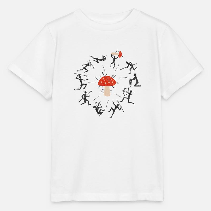Champignon - T-shirt bio MINI CREATOR Stanley/Stella Enfant - blanc