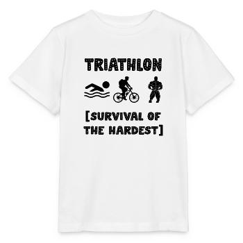 Marathon Triathlon Running Jogging Biking Cycling - Stanley/Stella MINI CREATOR Kids’ T-Shirt - white - Front - Maike (125cm)