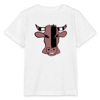 Stilisierter Kuhkopf - Stanley/Stella Kinder T-Shirt MINI CREATOR  - Weiß - Vorne - Maike (125cm)