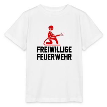 feuerwehr freiwillige - Stanley/Stella Kinder T-Shirt MINI CREATOR  - Weiß - Vorne - Maike (125cm)