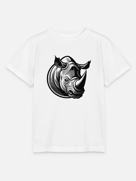 Nashorn - Stanley/Stella Kinder T-Shirt MINI CREATOR  - Weiß